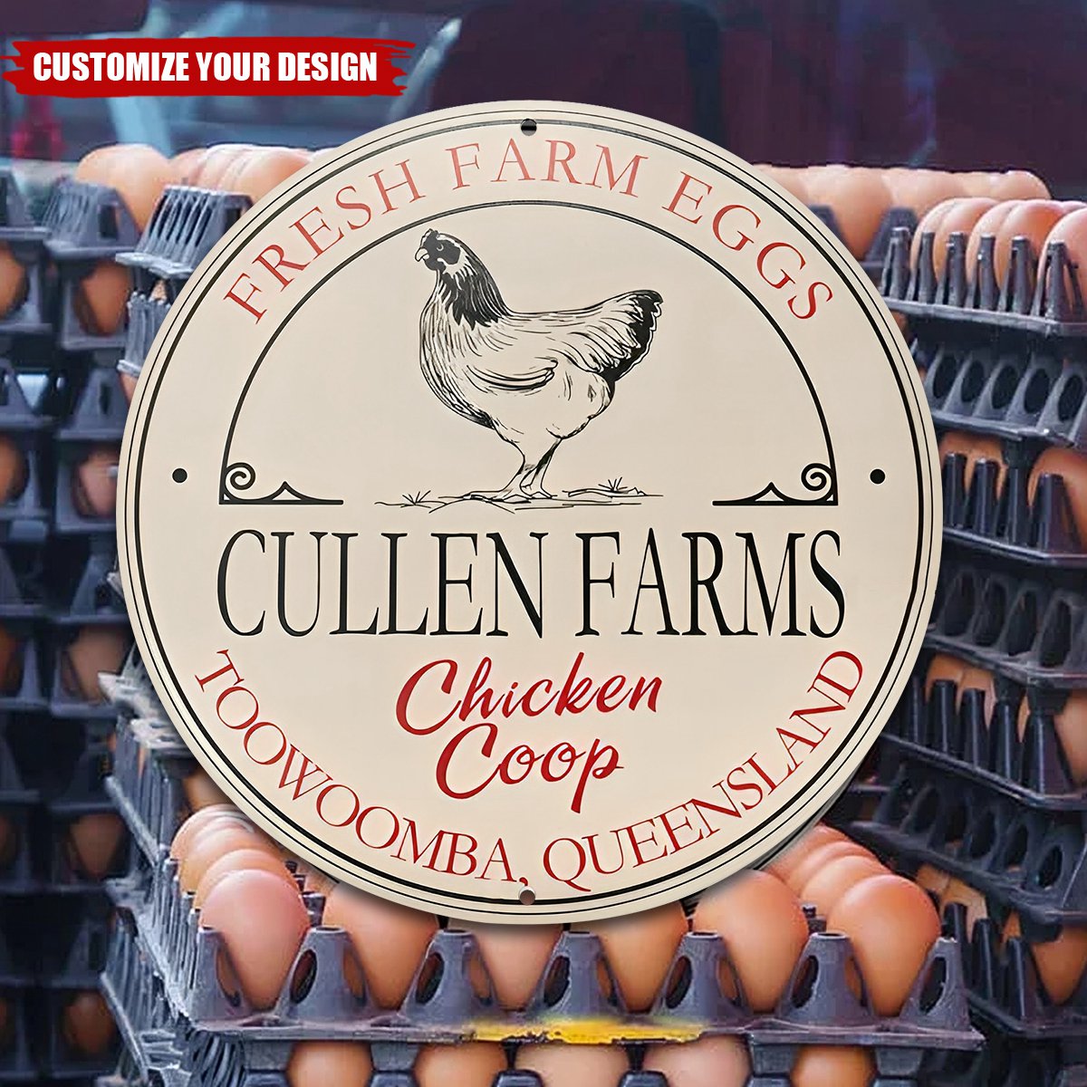 Personalized Rural Charm Wooden Chicken Coop Sign with Text Farm Decor Housewarming Gift for Chicken Enthusiasts