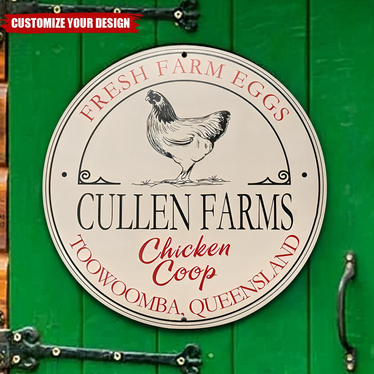 Personalized Rural Charm Wooden Chicken Coop Sign with Text Farm Decor Housewarming Gift for Chicken Enthusiasts