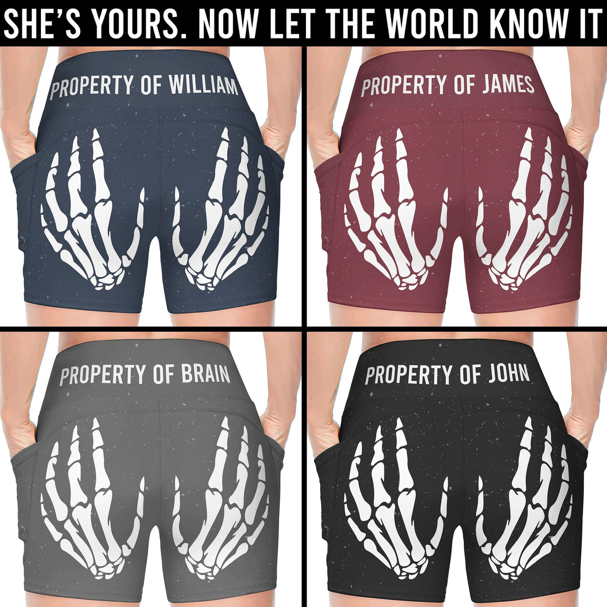Property Of - Personalized Women's Workout Shorts