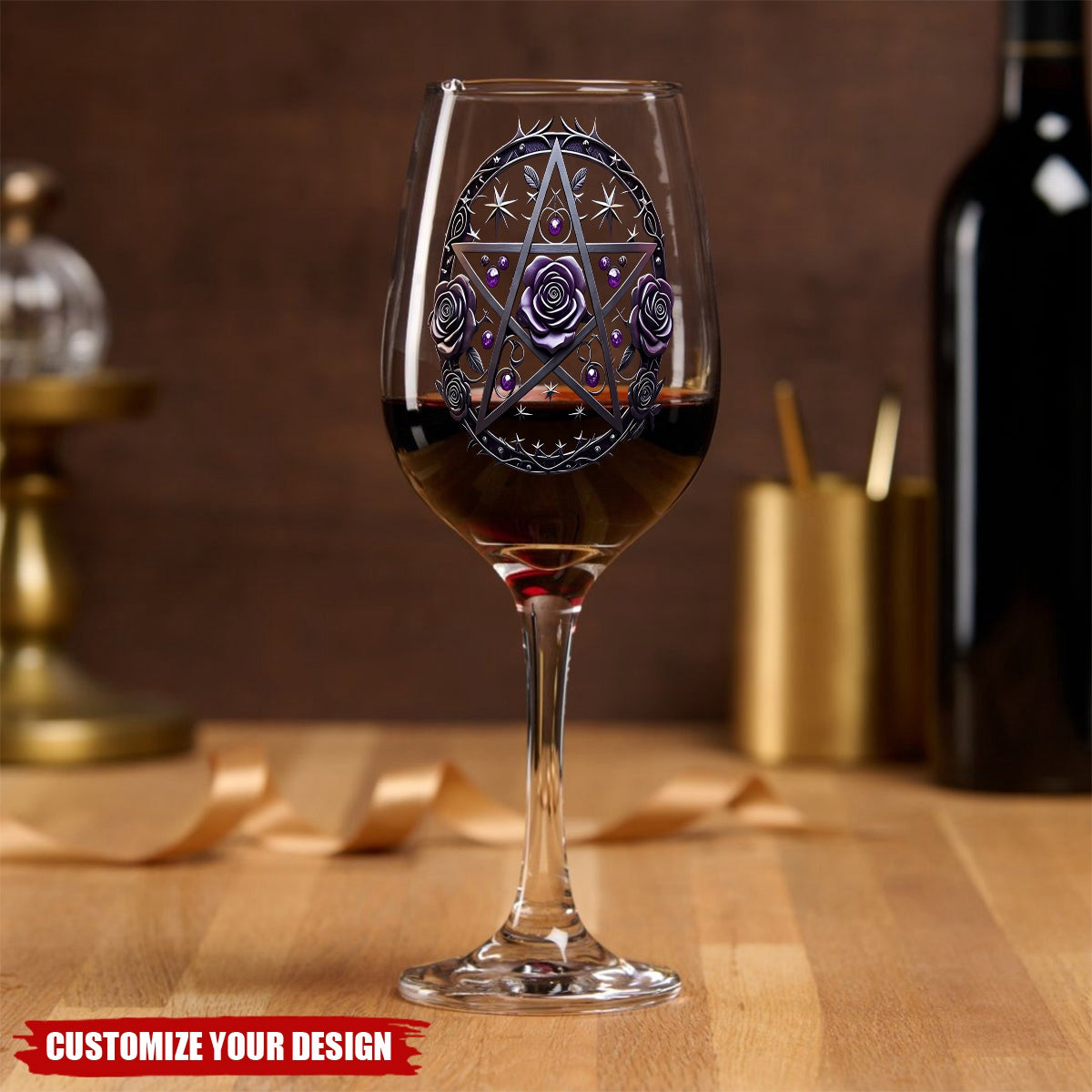 Drink Up Witches - Personalized Witch Wine Glass With Long Stem