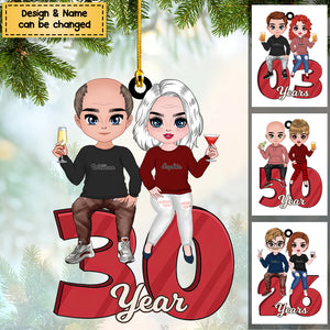 Personalized Anniversary Couple Annoying Each Other And Still Going Strong Ornament