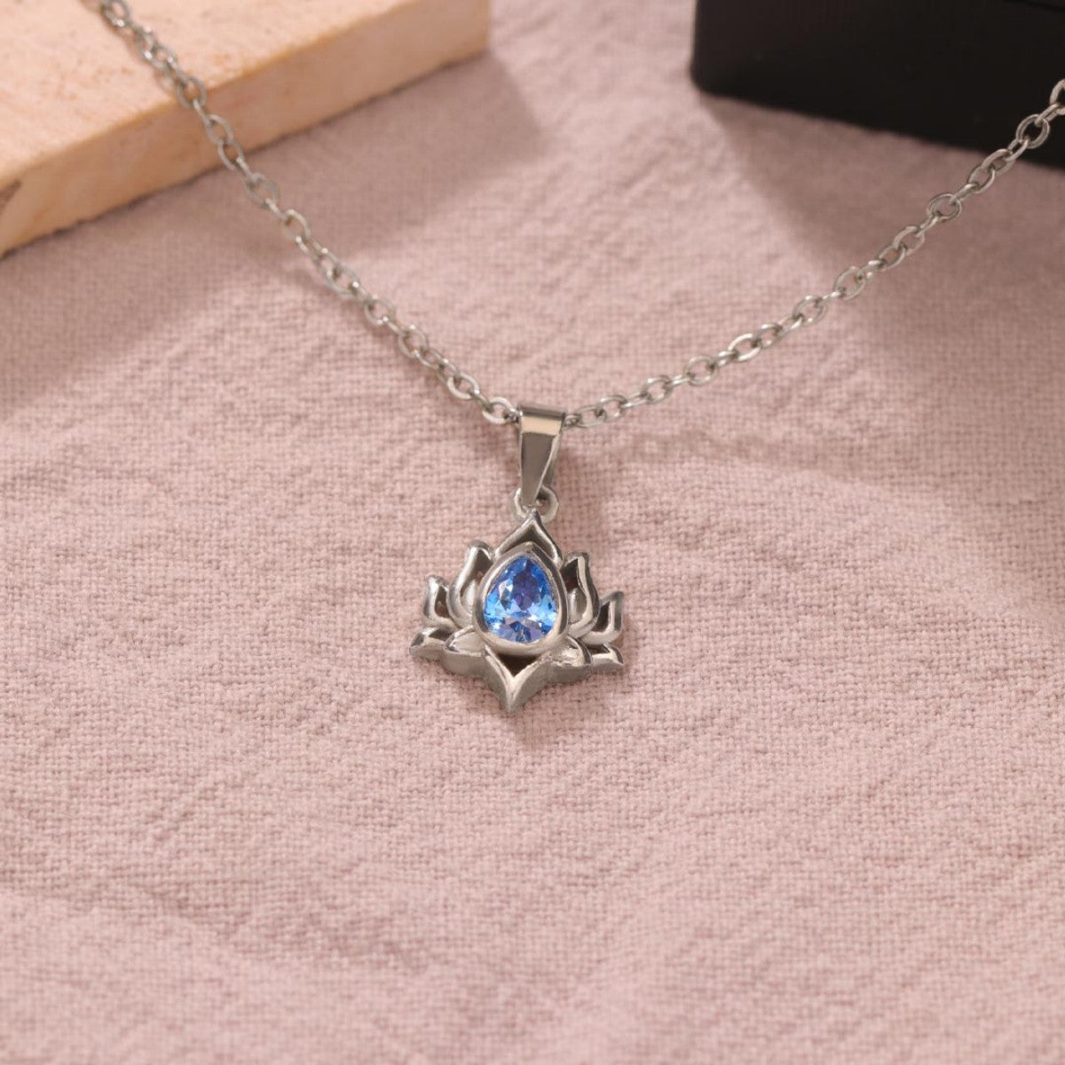 Crystal Lotus Necklace
