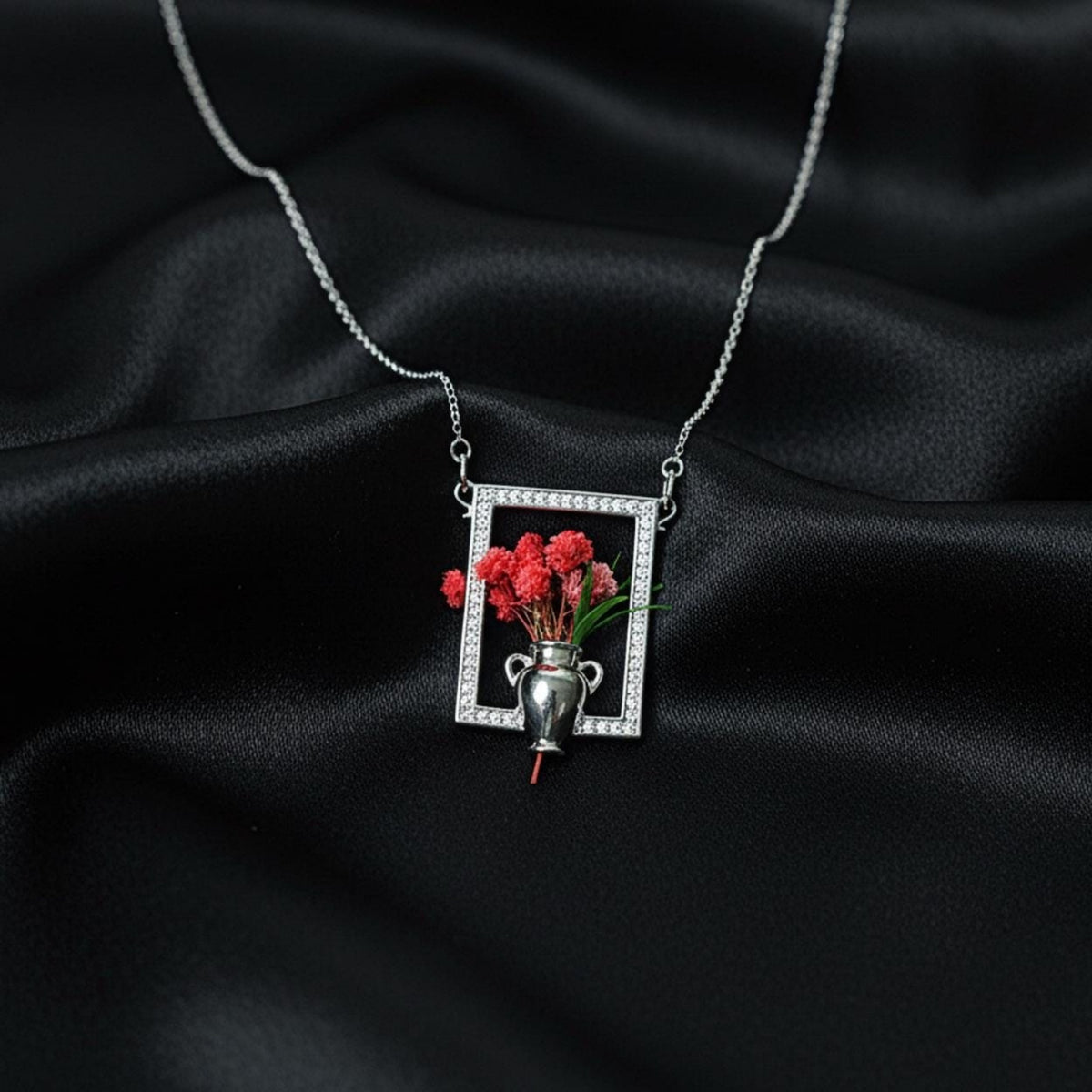Floral Necklace - Gift For Mom Grandma Wife