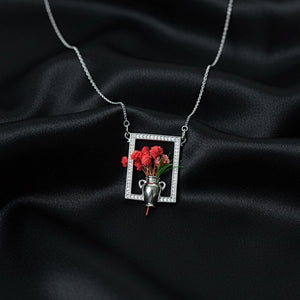 Floral Necklace - Gift For Mom Grandma Wife