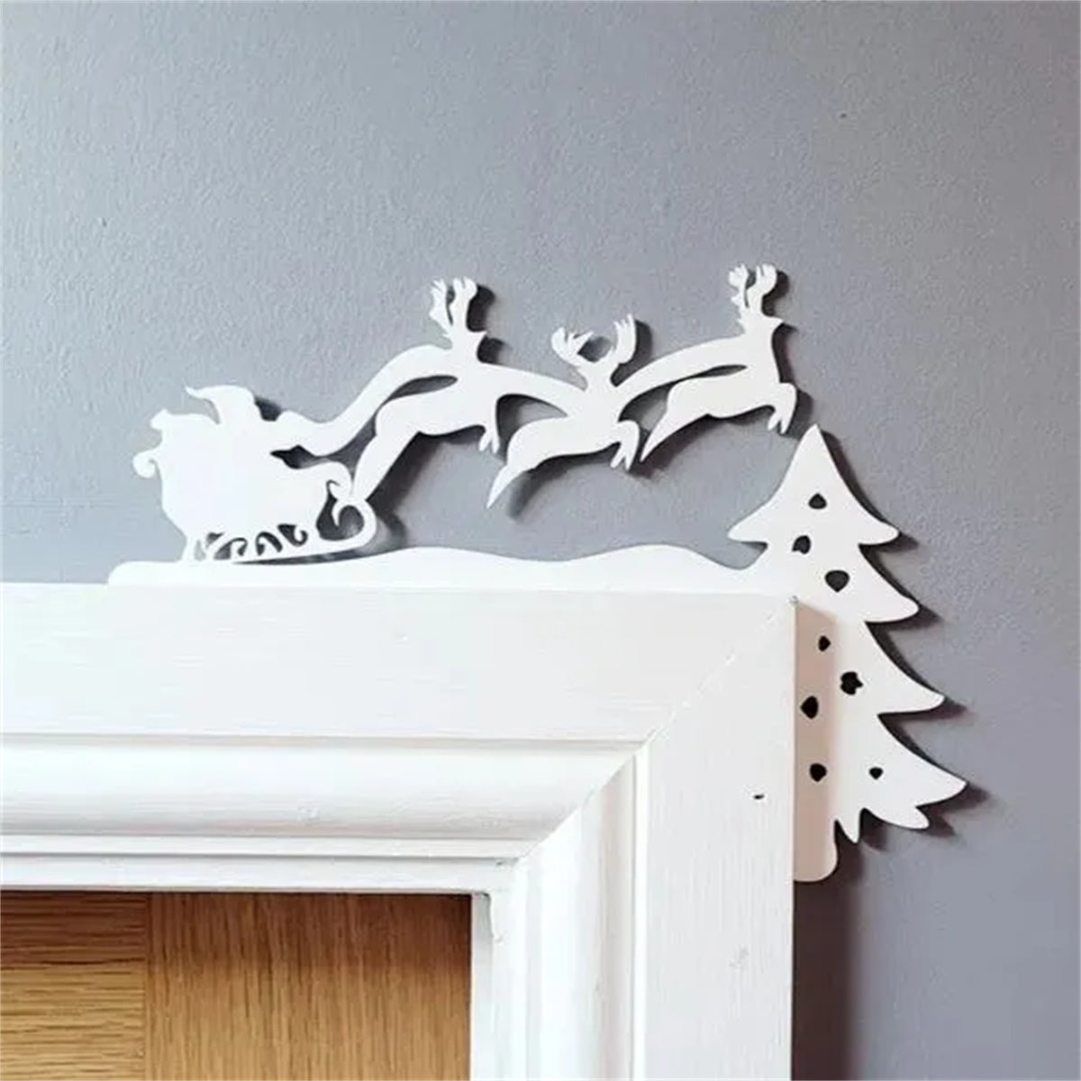 Metal Christmas Door Topper