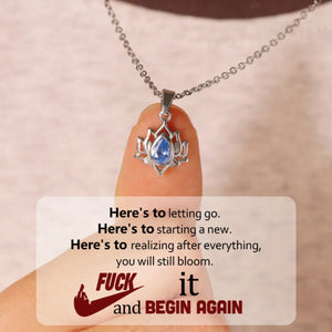 Crystal Lotus Necklace