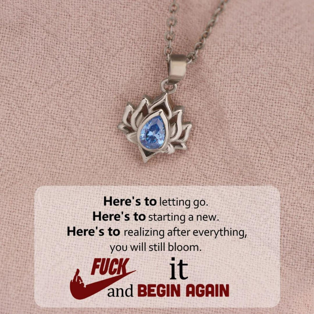 Crystal Lotus Necklace