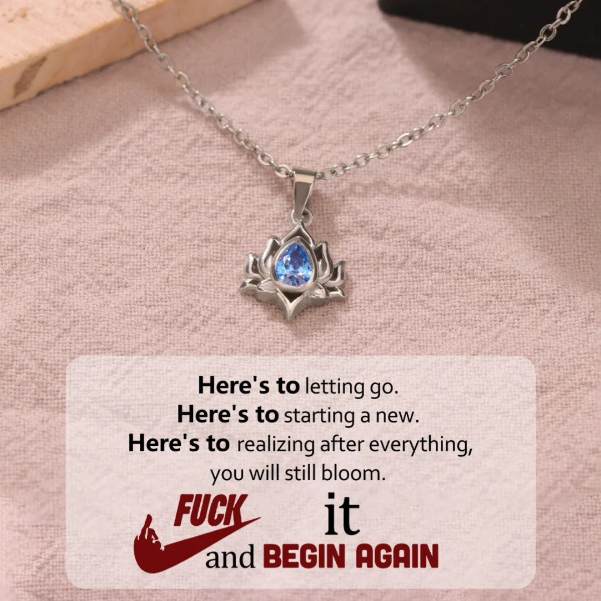 Crystal Lotus Necklace