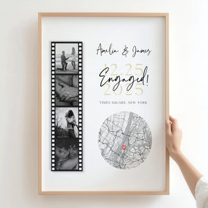 Personalised Couple Poster - Engagement Gift,Wedding Gift