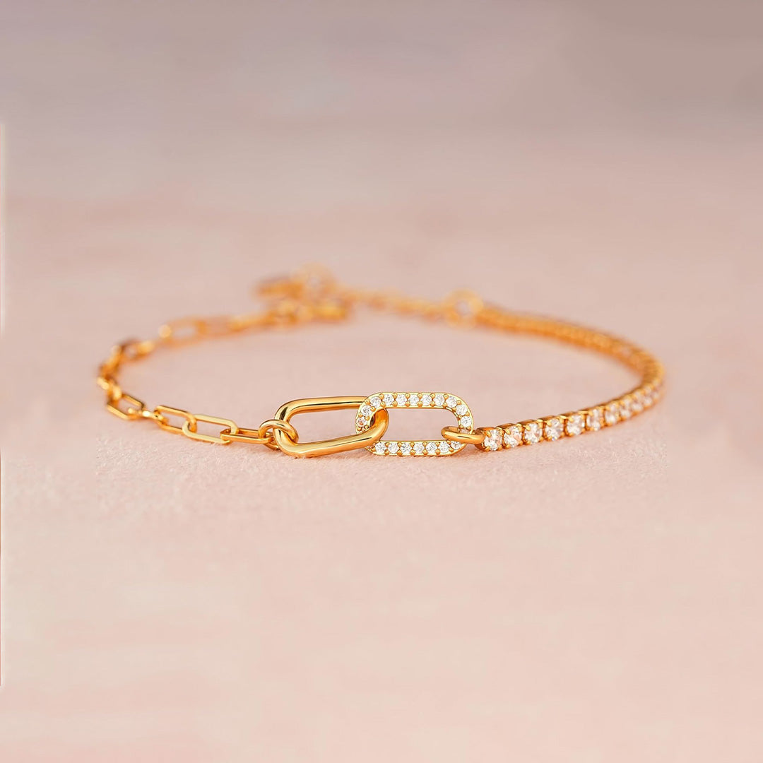 For My Love - Double Link Circle Bracelet