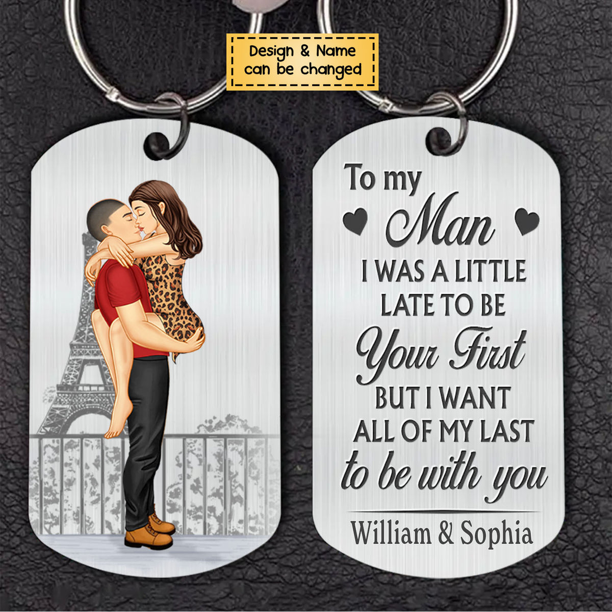 I Promise To-Personalized Stainless Steel Keychain - Gifts For Couple