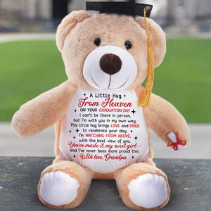 A Little Hug From Heaven - Personalized Graduation Teddy Bear