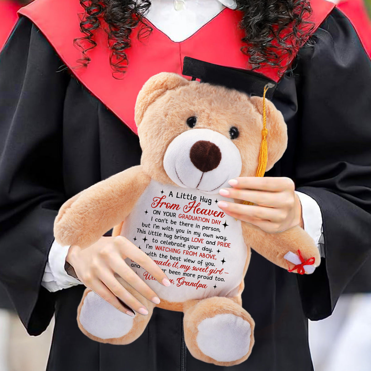 A Little Hug From Heaven - Personalized Graduation Teddy Bear
