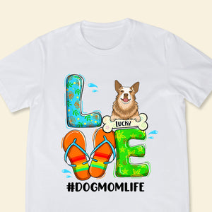 Dog Mom Beach - Personalized Apparel - Gift For Dog Lovers, Summer Vacation