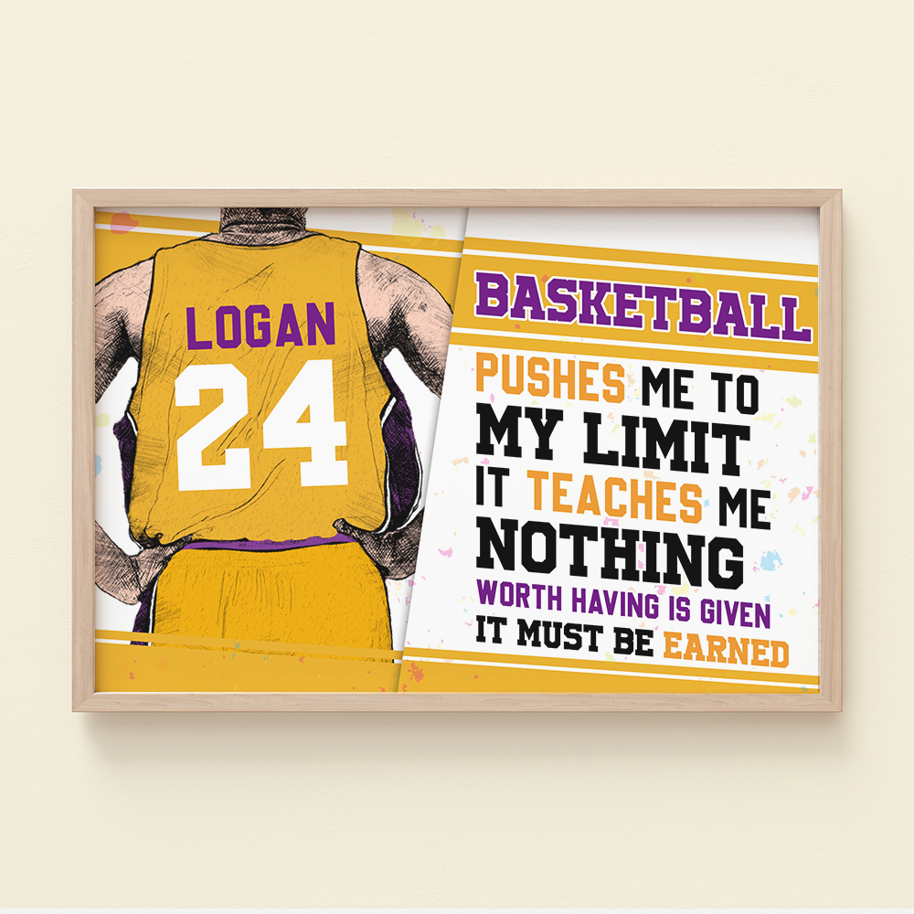 Player Basketball, Basketball Poster Gift