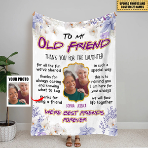 We're Best Friends Forever, Personalized Blanket, Gifts For Friend