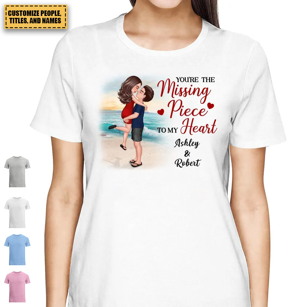 Couple Kissing On The Beach Personalized Shirt