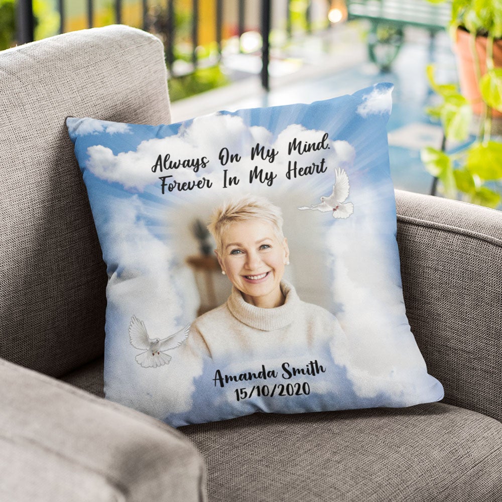 Loving Memories Custom Personalized Photo Pillow Memorial