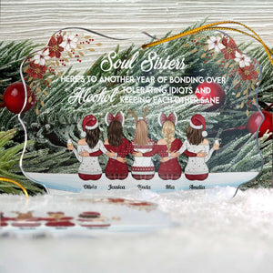 Here's To Another Year Of Bonding Over Alcohol - Personalized Acrylic Ornament