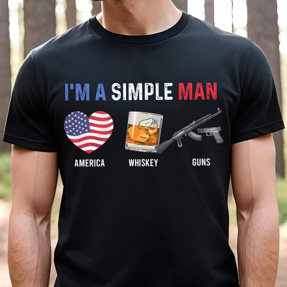 Simple Man's Favorite Things Personalized Shirt - Customize Favorite Things