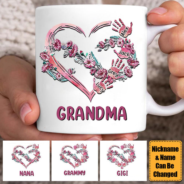 Customized Grandma Mom Infinite Love Family Gift Mug