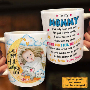 First Mother's Day Elephant Photo Personalized Mug