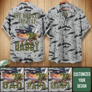 We Hook The Best Dad - Personalized Hawaiian Shirt - Gift For Father, Dad,Birthday Gift
