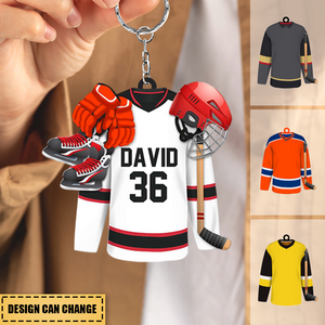 Hockey Essentials - Personalized Acrylic Keychain