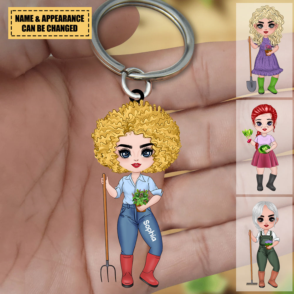 Personalized Gardening Lovers, Gardeners Acrylic Keychain