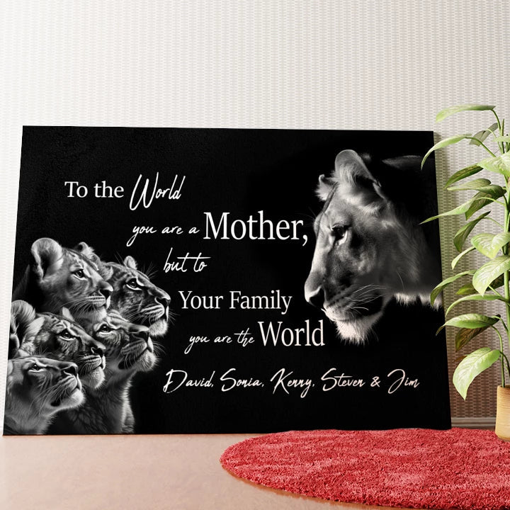 Family Personalized Custom Poster - Mother's Day, Birthday Gift For Mom