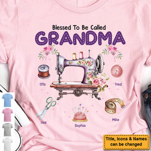 Personalized Gift for Grandma Sewing Set T-Shirt