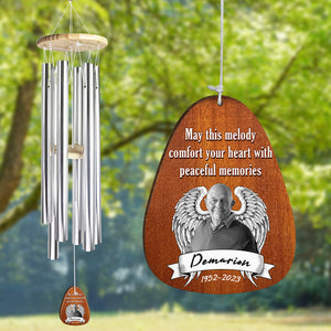 May This Melody Comfort Your Heart - Personalized Photo Wind Chimes