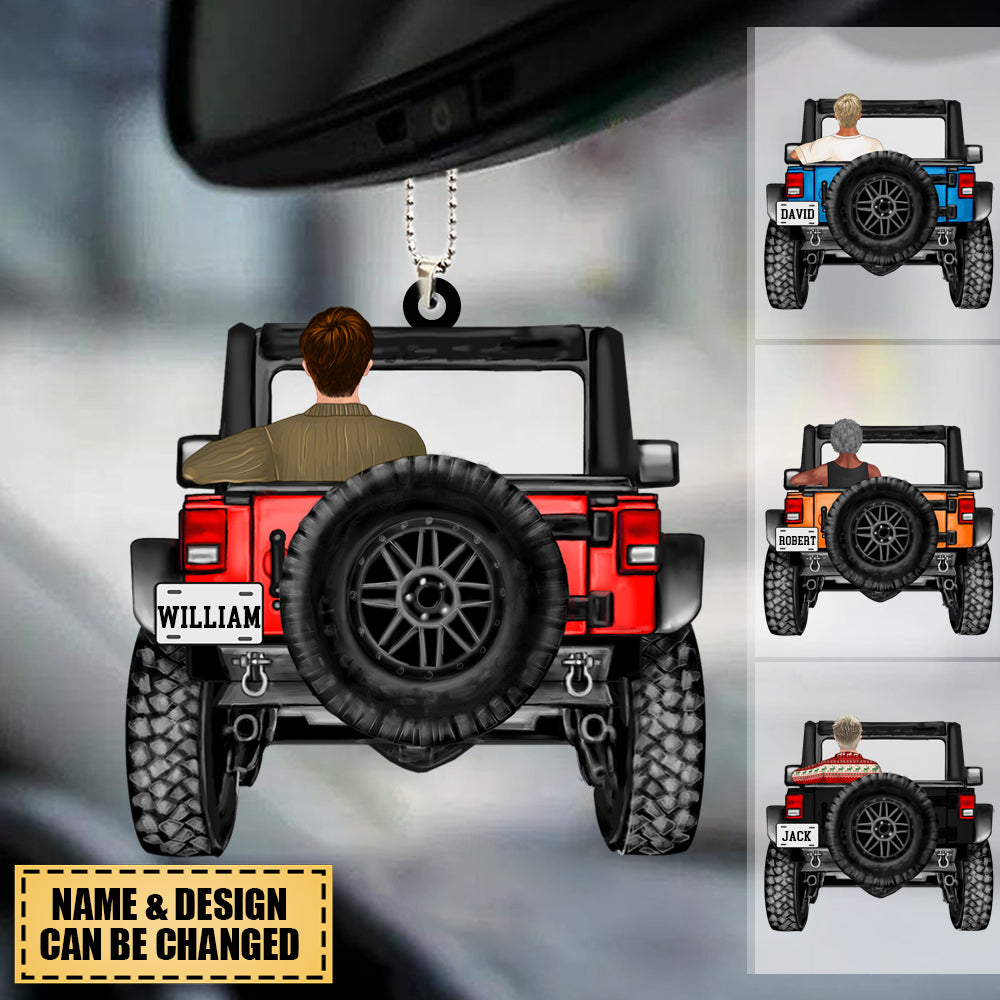 Personalized A Boy Off-Road Car Haning Ornament-Gift For Off-Road Lovers