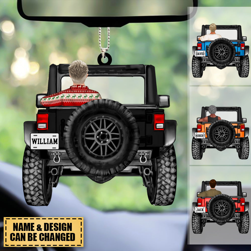 Personalized A Boy Off-Road Car Haning Ornament-Gift For Off-Road Lovers