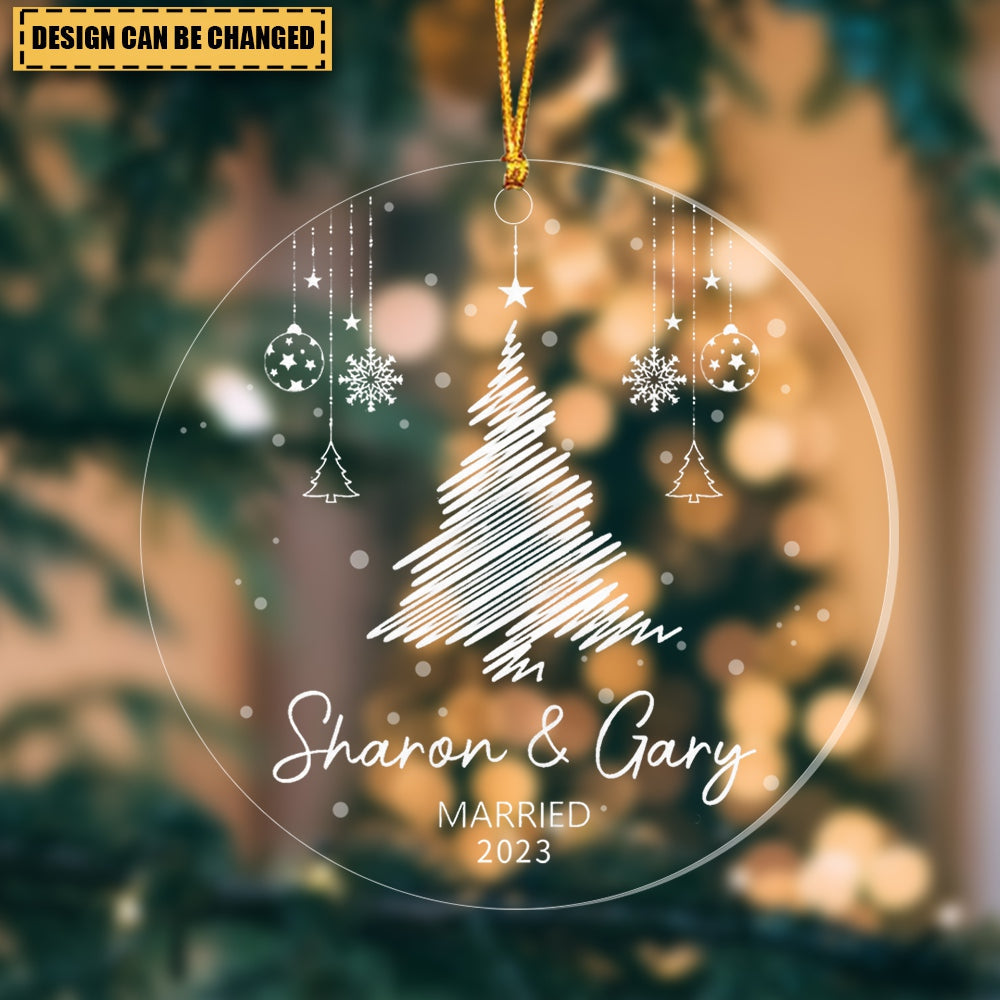 Custom Tree Ornaments, Personalized Christmas Family Ornament, Holiday Gift