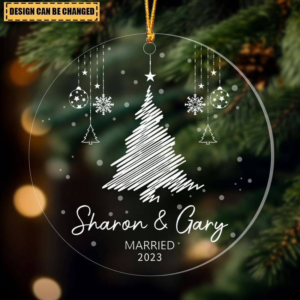 Custom Tree Ornaments, Personalized Christmas Family Ornament, Holiday Gift