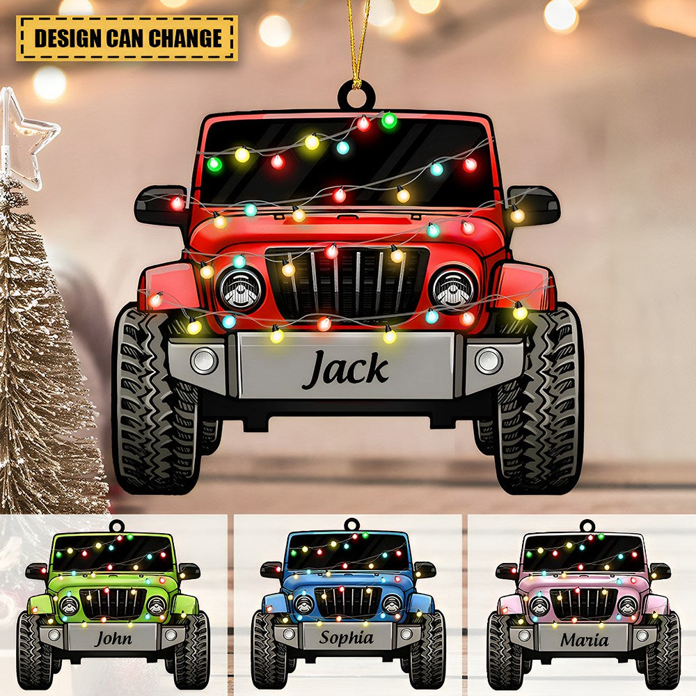 Personalized off-road Car Acrylic Ornament-Christmas Gift For Friends & Family