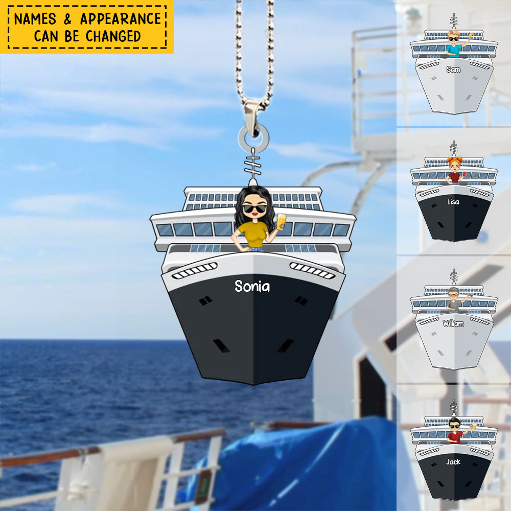 Customized Cruising, Personalized Ornament For Adventure Seekers, Gifts For Cruising Lovers