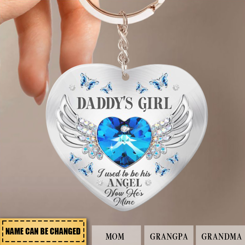Personalized Memorial Keychain - Whose Girl/Boy Heart Keychain