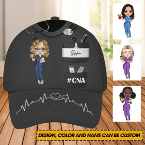 Personalized Nurse with Name Gift For Nurse Cap