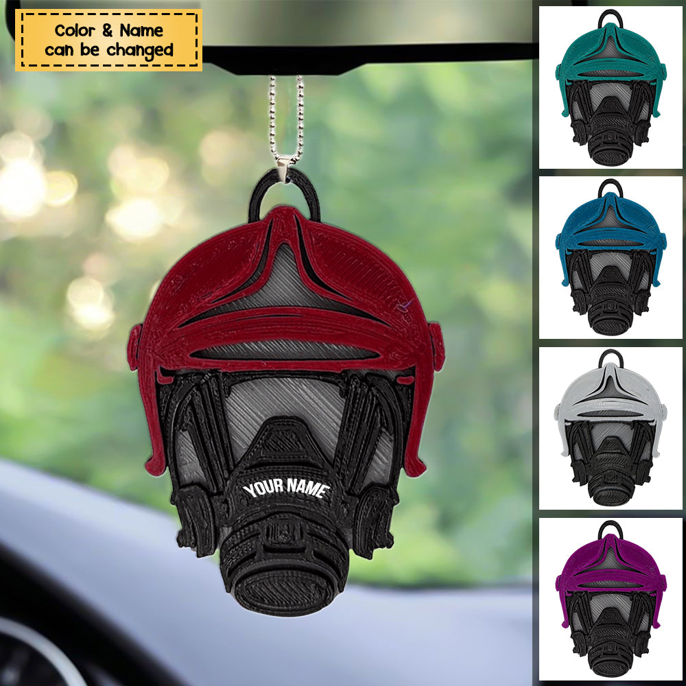 Firefighter Breathing Apparatus With Helmet Personalized Acrylic Christmas/ Car Hanging Ornament
