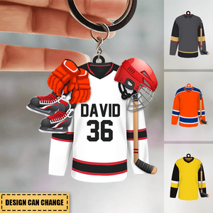 Hockey Essentials - Personalized Acrylic Keychain