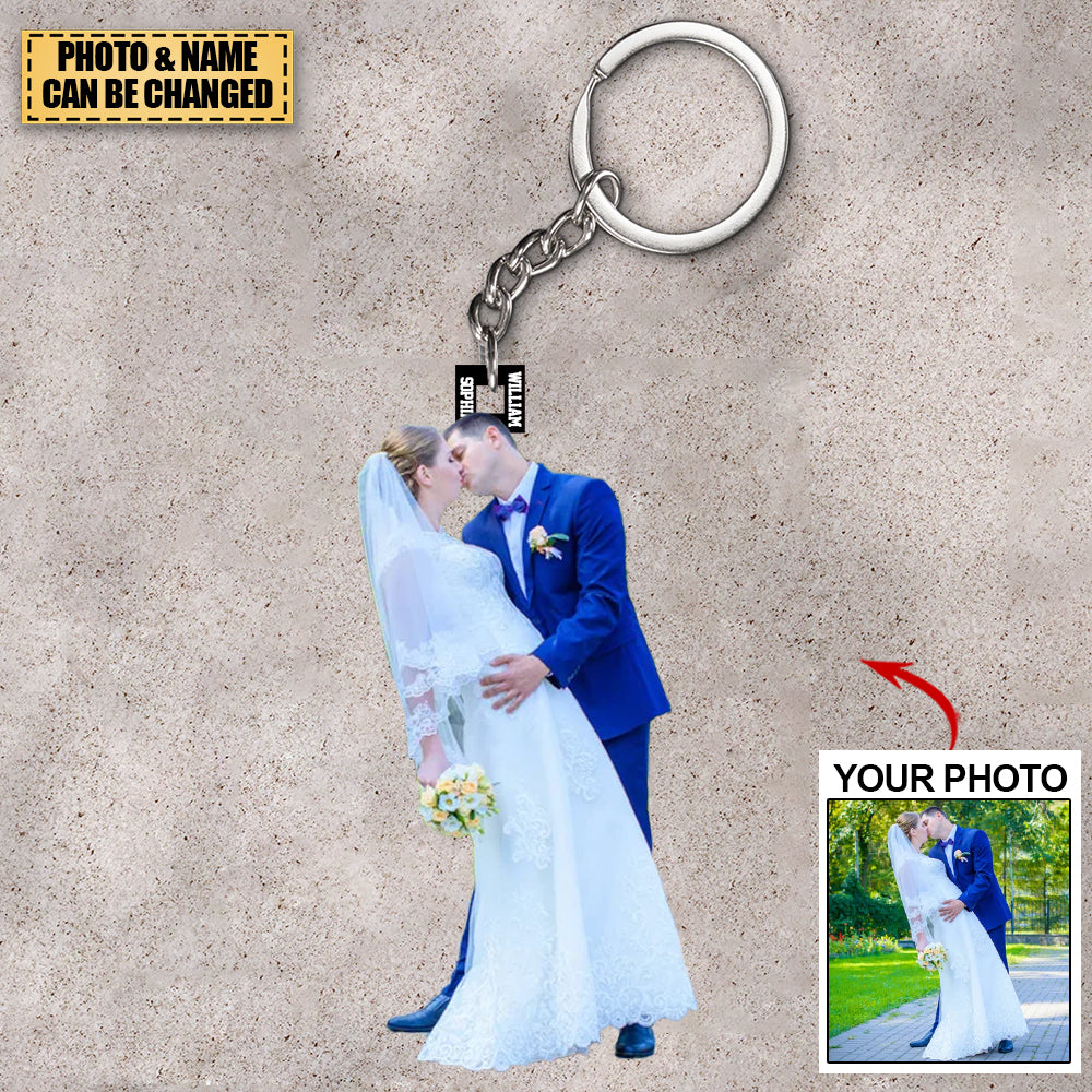 Personalized Acrylic Keychain- Gift For your beloved ones/Anniversary/Couple- Custom Your Photo