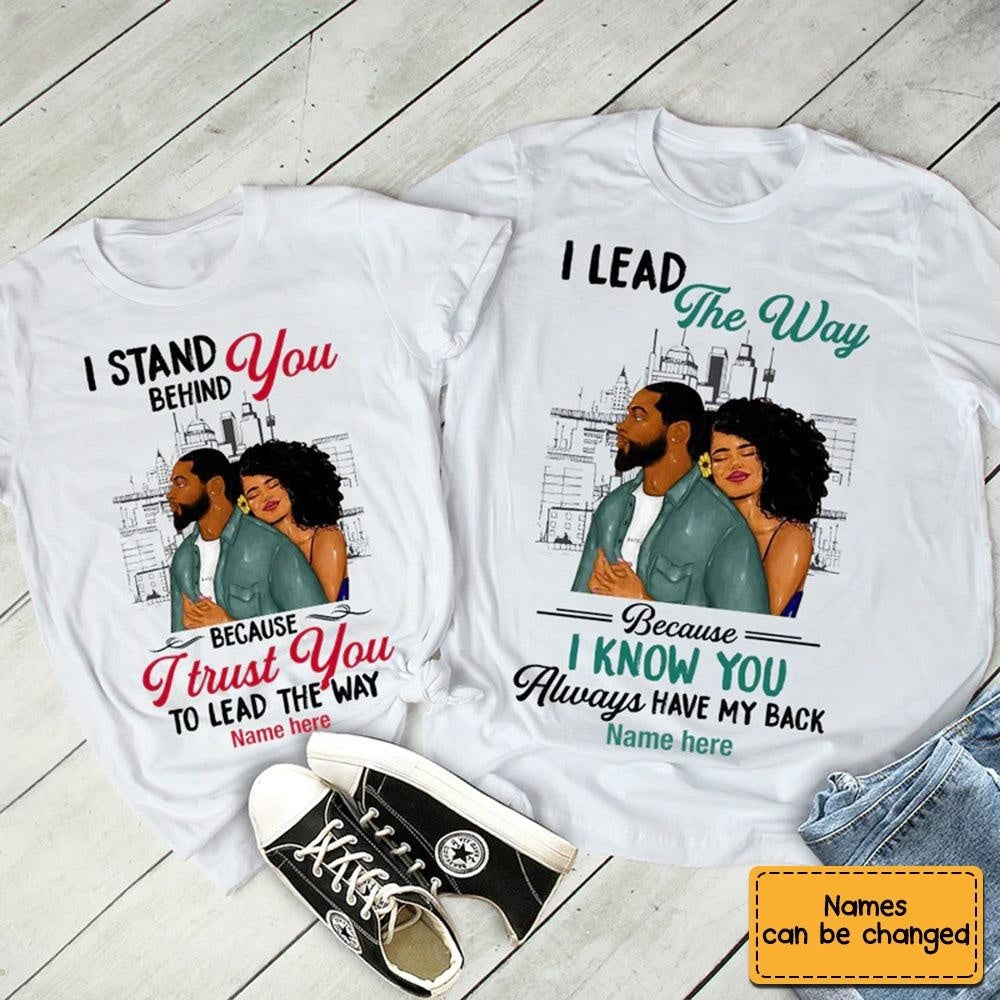 Lead The Way Couple T Shirt, Personalized Shirt, Gift For Loved One (two pack)