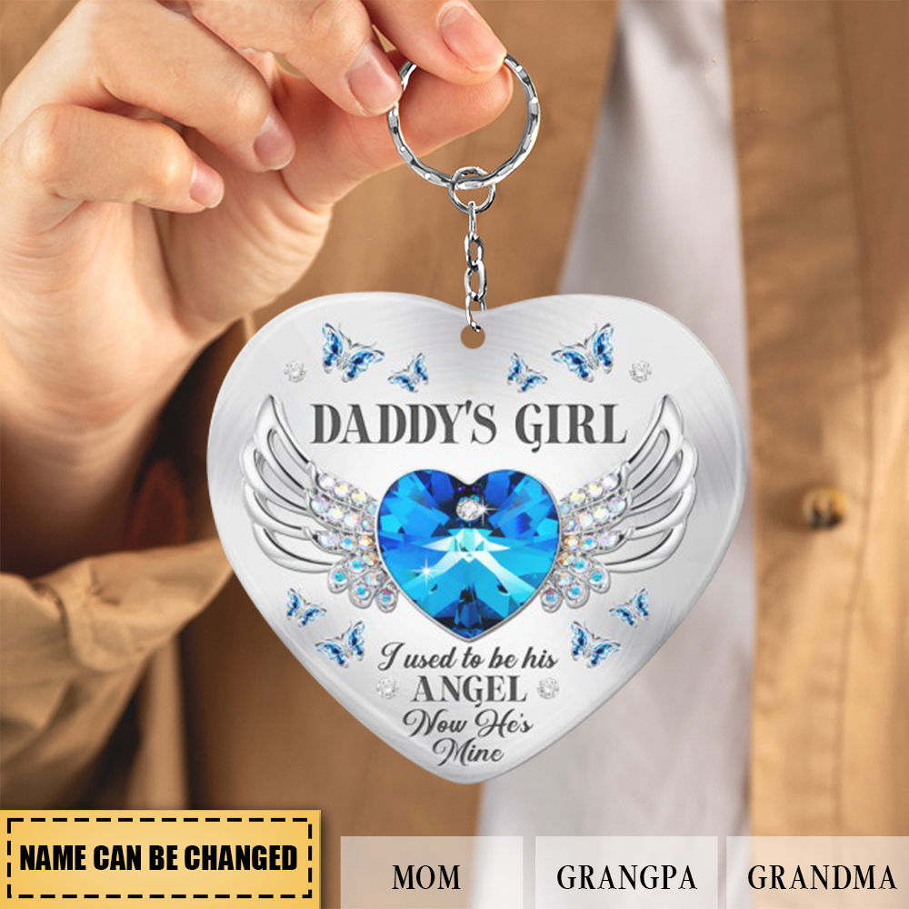 Personalized Memorial Keychain - Whose Girl/Boy Heart Keychain