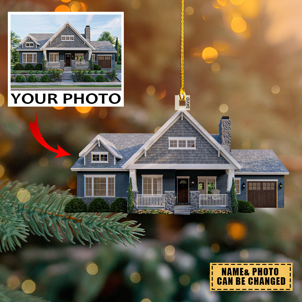 Personalized Custom Photo Ornament - Gift For Family- Custom Your Photo