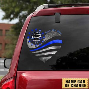 Defend The Blue - Personalized Police Officer Decal Full/Sticker