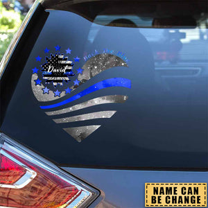 Defend The Blue - Personalized Police Officer Decal Full/Sticker