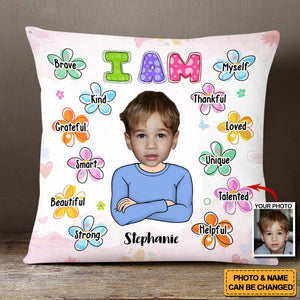 Affirmation Gift I Am Kind I Am Smart Personalized Pillow-Gifts For Kids