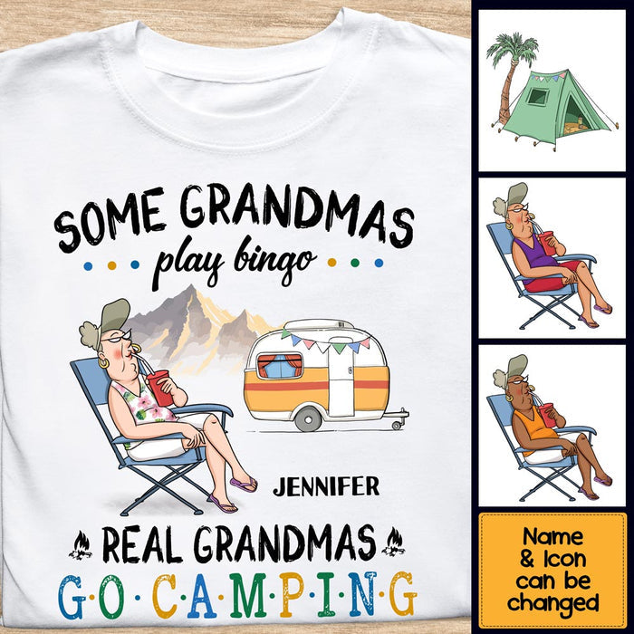 Gift For Camping Grandma Shirt
